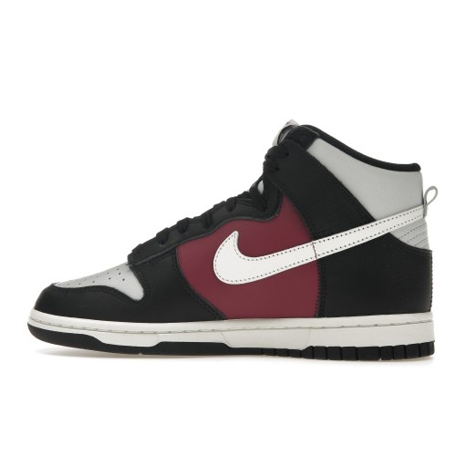 Кроссы Nike Dunk High Black Rosewood Pure Platinum (W) - женская сетка размеров