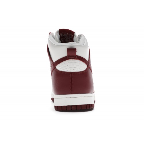 Кроссы Nike Dunk High Sail Team Red (W) - женская сетка размеров
