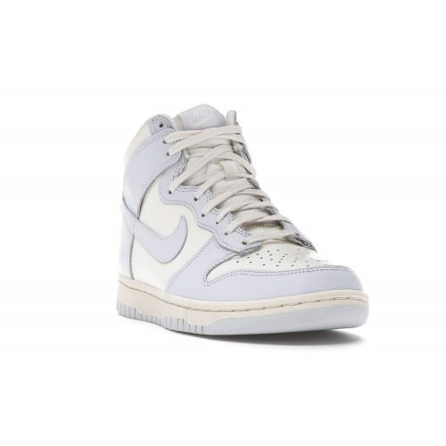 Кроссы Nike Dunk High Sail Football Grey (W) - женская сетка размеров