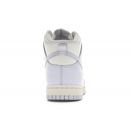 Кроссы Nike Dunk High Sail Football Grey (W) - женская сетка размеров
