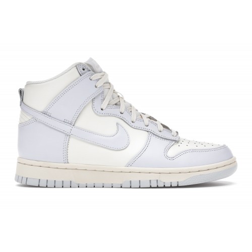 Кроссы Nike Dunk High Sail Football Grey (W) - женская сетка размеров