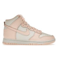 Женские Nike Dunk High Sail Crimson Tint (W)