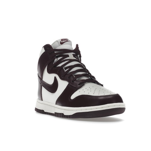 Кроссы Nike Dunk High Burgundy Crush (W) - женская сетка размеров