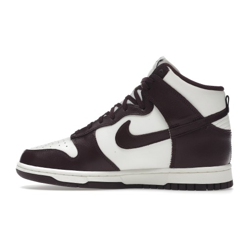 Кроссы Nike Dunk High Burgundy Crush (W) - женская сетка размеров