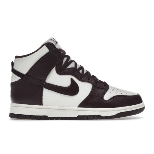 Кроссы Nike Dunk High Burgundy Crush (W) - женская сетка размеров