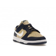 Женские кроссовки Nike Dunk Low Next Nature Midnight Navy Gold (W)