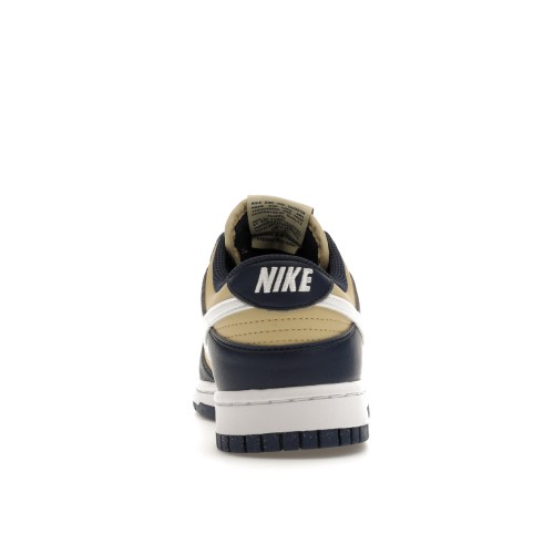 Кроссы Nike Dunk Low Next Nature Midnight Navy Gold (W) - женская сетка размеров