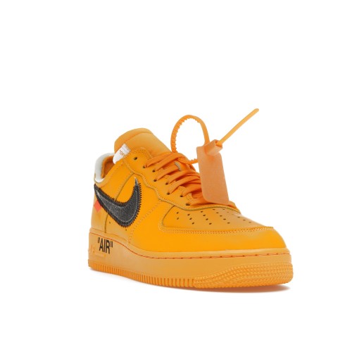 Кроссы Nike Air Force 1 Low Off-White ICA University Gold - мужская сетка размеров