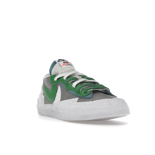 Кроссы Nike Blazer Low sacai Medium Grey Classic Green - мужская сетка размеров