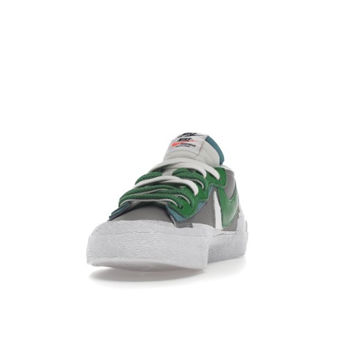 Кроссы Nike Blazer Low sacai Medium Grey Classic Green - мужская сетка размеров