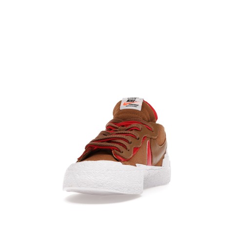 Кроссы Nike Blazer Low sacai British Tan - мужская сетка размеров