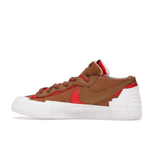 Кроссы Nike Blazer Low sacai British Tan - мужская сетка размеров