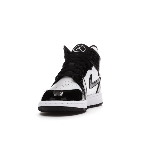 Кроссы Jordan 1 Mid SE All-Star Carbon Fiber (2021) (GS) - подростковая сетка размеров