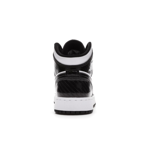 Кроссы Jordan 1 Mid SE All-Star Carbon Fiber (2021) (GS) - подростковая сетка размеров