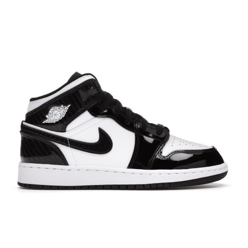 Кроссы Jordan 1 Mid SE All-Star Carbon Fiber (2021) (GS) - подростковая сетка размеров