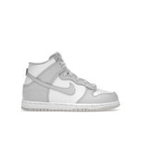 Детские кроссовки Nike Dunk High Retro White Vast Grey (PS)