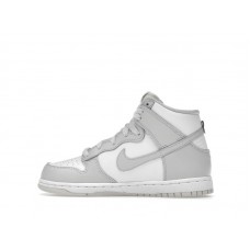 Детские Nike Dunk High Retro White Vast Grey (PS)