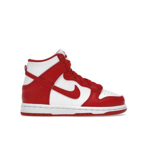 Кроссы Nike Dunk High Championship White Red (PS) - детская сетка размеров