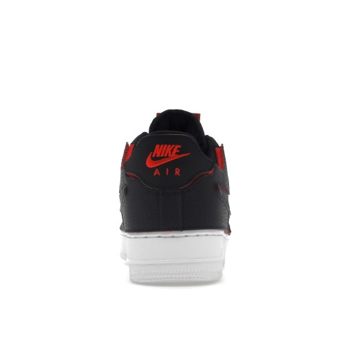 Кроссы Nike Air Force 1 Low 1/1 Black Chile Red - мужская сетка размеров