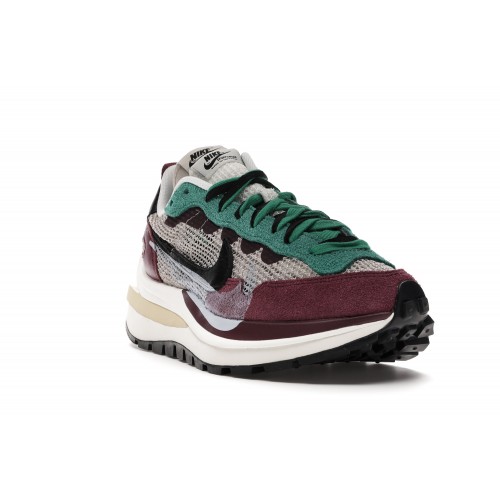 Кроссы Nike Vaporwaffle sacai Villain Red Neptune Green - мужская сетка размеров