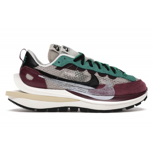 Кроссы Nike Vaporwaffle sacai Villain Red Neptune Green - мужская сетка размеров