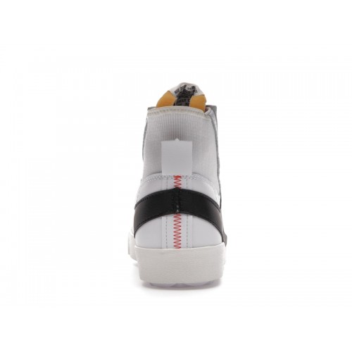 Кроссы Nike Blazer Mid 77 Jumbo White Black - мужская сетка размеров