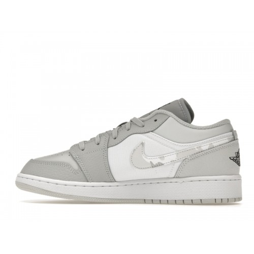 Air Jordan 1 Low SE GS White Camo - подростковая сетка размеров Air Jordan 1 Low SE GS White Camo - подростковая сетка размеров
