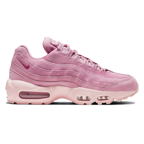 Кроссы Nike Air Max 95 Pink Suede (W) - женская сетка размеров