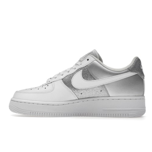 Кроссы Nike Air Force 1 Low 07 White Metallic Silver (W) - женская сетка размеров