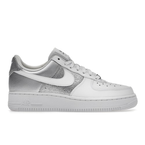 Кроссы Nike Air Force 1 Low 07 White Metallic Silver (W) - женская сетка размеров