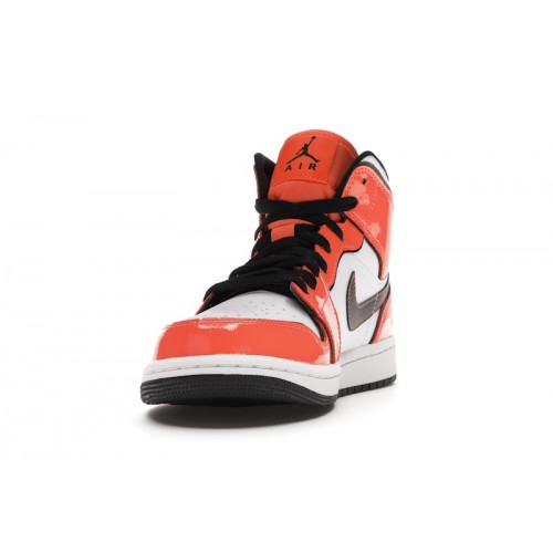 Кроссы Jordan 1 Mid SE Turf Orange - мужская сетка размеров