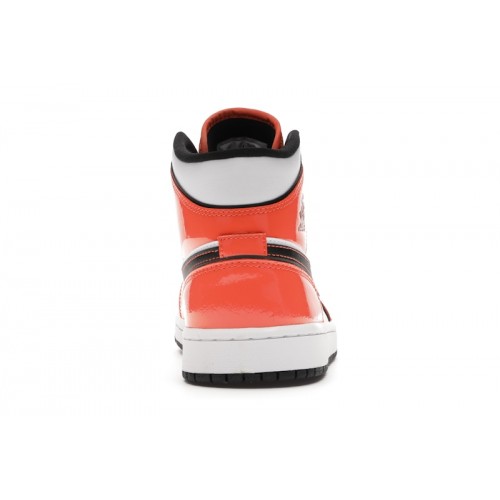 Кроссы Jordan 1 Mid SE Turf Orange - мужская сетка размеров