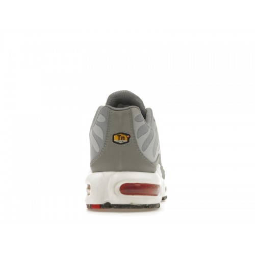 Кроссы Nike Air Max Plus Grey Red - мужская сетка размеров