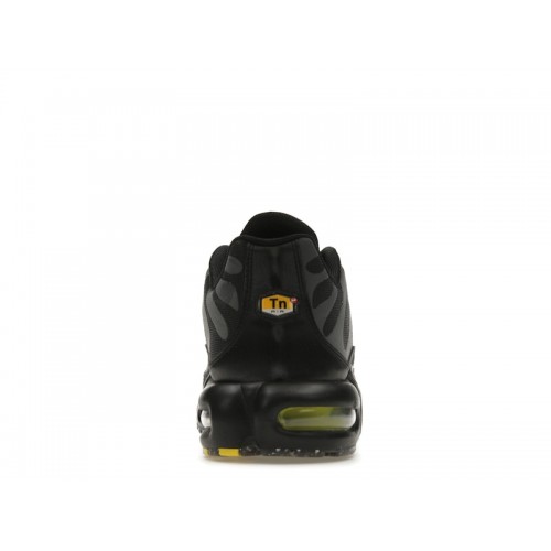 Кроссы Nike Air Max Plus Black Optic Yellow - мужская сетка размеров