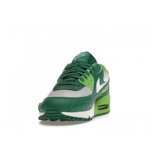 Кроссы Nike Air Max 90 St Patricks Day (2021) - мужская сетка размеров