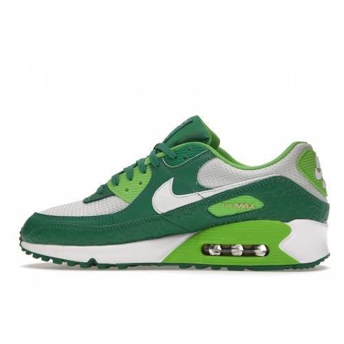 Кроссы Nike Air Max 90 St Patricks Day (2021) - мужская сетка размеров