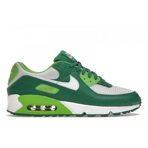 Кроссы Nike Air Max 90 St Patricks Day (2021) - мужская сетка размеров