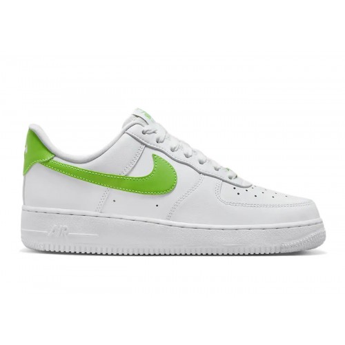 Кроссы Nike Air Force 1 Low White Action Green (W) - женская сетка размеров