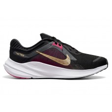 Женские Nike Quest 5 Black Fireberry Metallic Gold (W)
