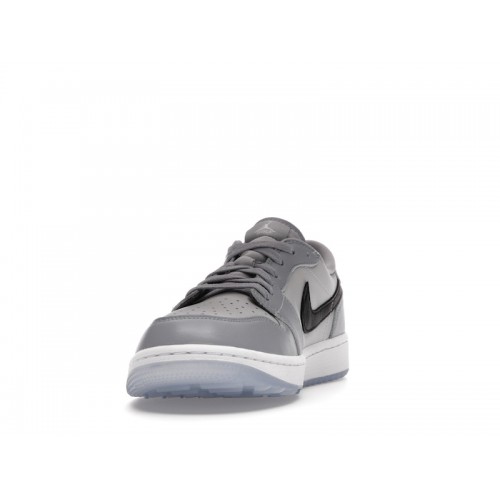 Кроссы Jordan 1 Retro Low Golf Wolf Grey - мужская сетка размеров