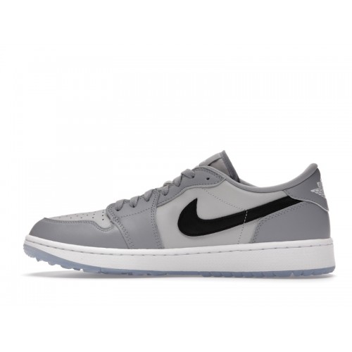 Кроссы Jordan 1 Retro Low Golf Wolf Grey - мужская сетка размеров