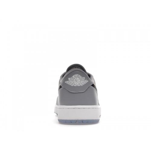 Кроссы Jordan 1 Retro Low Golf Wolf Grey - мужская сетка размеров