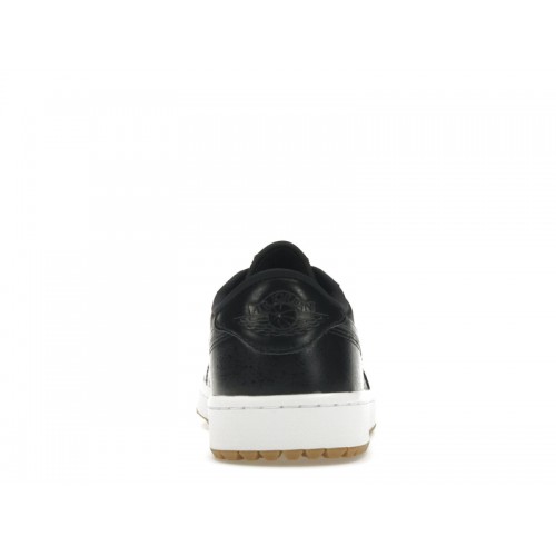 Кроссы Jordan 1 Retro Low Golf Black Gum - мужская сетка размеров