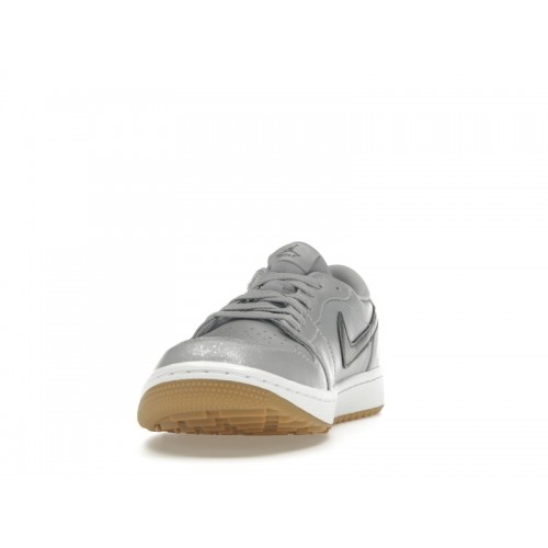 Кроссы Jordan 1 Retro Low Golf Wolf Grey Gum - мужская сетка размеров