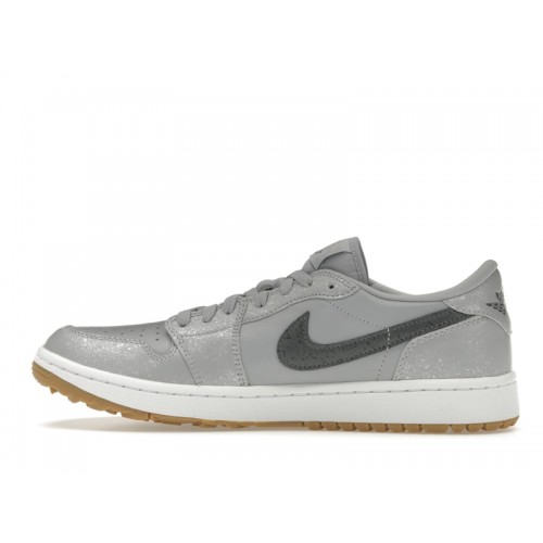 Кроссы Jordan 1 Retro Low Golf Wolf Grey Gum - мужская сетка размеров