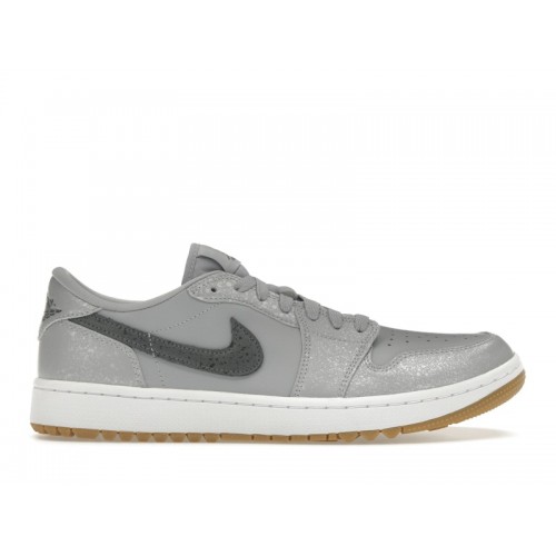 Кроссы Jordan 1 Retro Low Golf Wolf Grey Gum - мужская сетка размеров