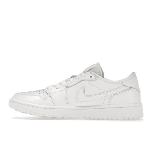 Кроссы Jordan 1 Retro Low Golf Triple White - мужская сетка размеров