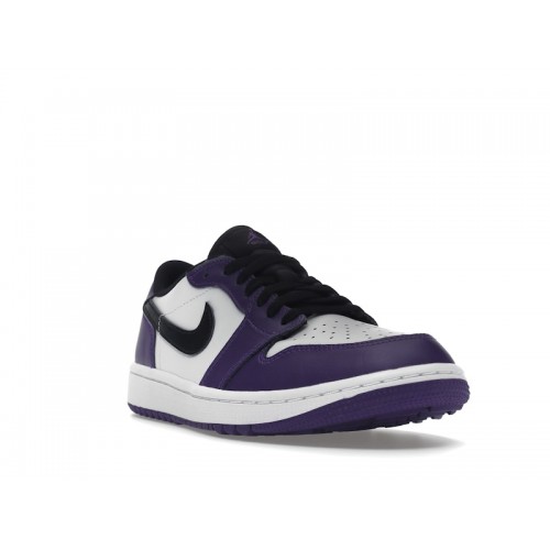 Кроссы Jordan 1 Retro Low Golf Court Purple - мужская сетка размеров