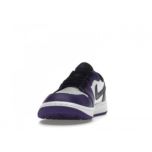 Кроссы Jordan 1 Retro Low Golf Court Purple - мужская сетка размеров