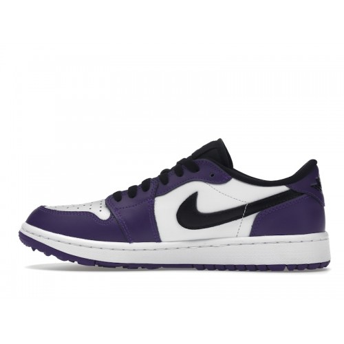 Кроссы Jordan 1 Retro Low Golf Court Purple - мужская сетка размеров